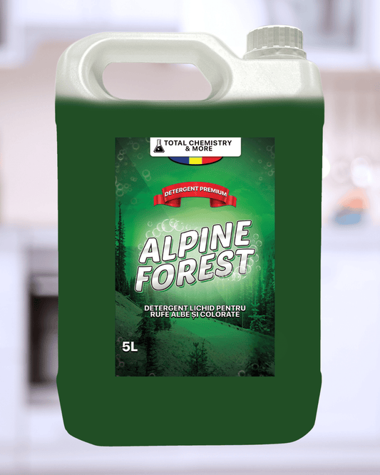 Detergent de Rufe Premium cu Aromă Alpine Forest – 5L 🌲