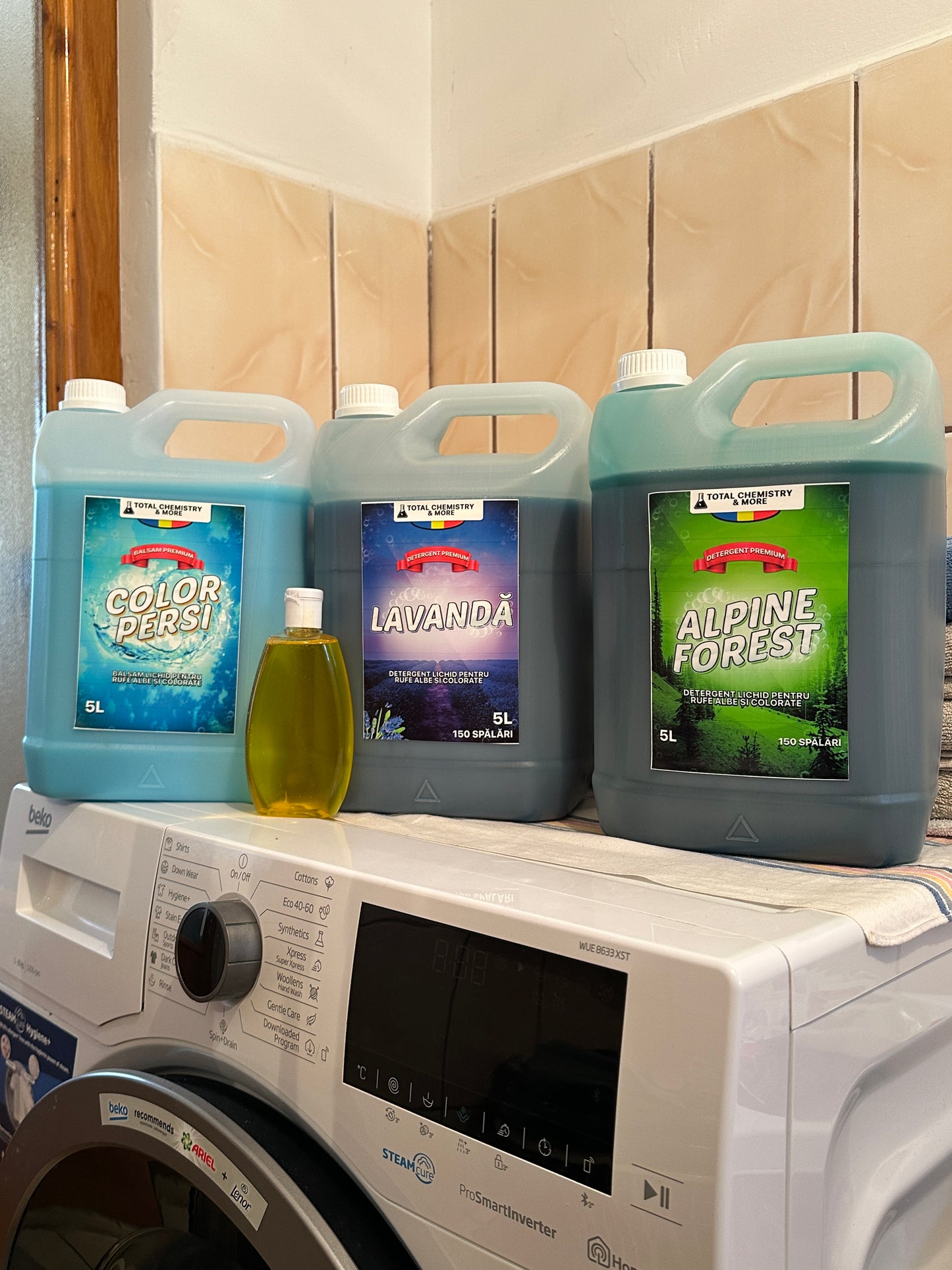 Pachet DETERGENTI (2x5L) + BALSAM (1x5L) + DETERGENT DE VASE (150ml) *CADOU*