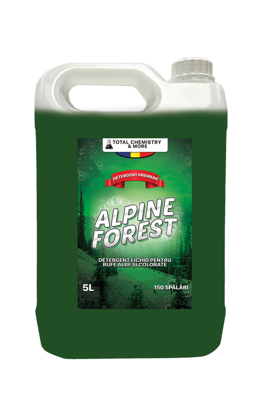 Detergent de Rufe Premium cu Aromă Alpine Forest – 5L 🌲