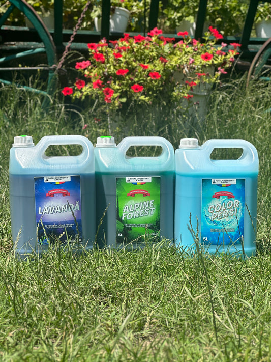 Pachet DETERGENTI (2x5L) + BALSAM (1x5L) + DETERGENT DE VASE (150ml) *CADOU*